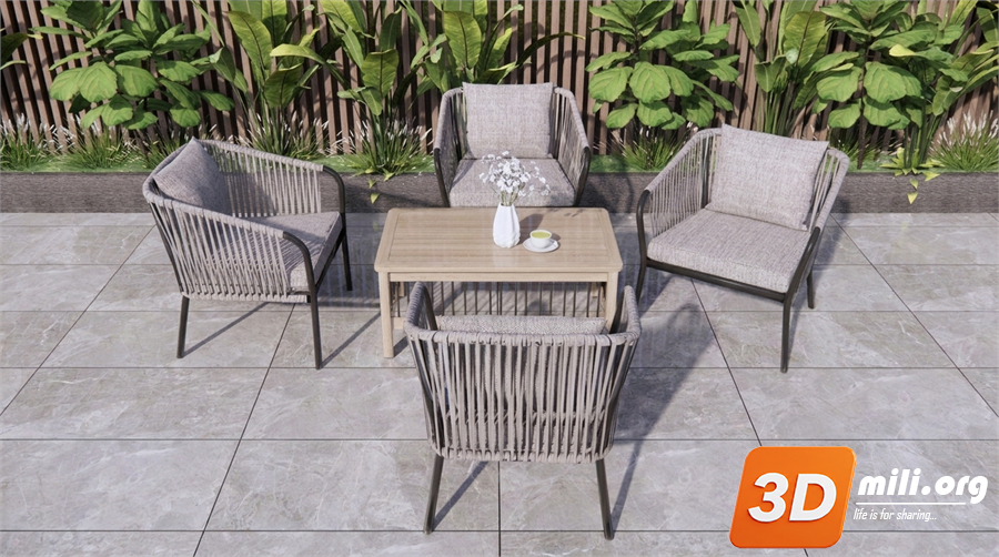 Outdoor Sofa Skp Files